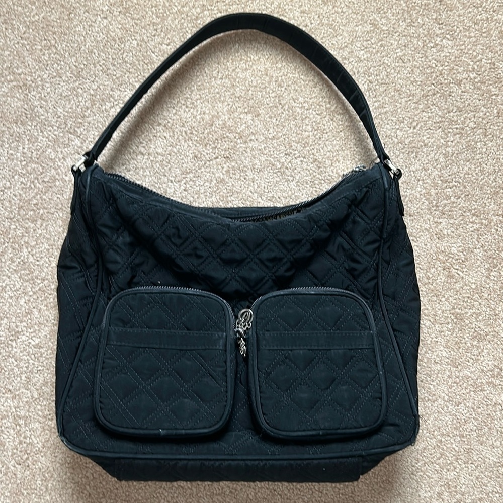 Vera Bradley black quilted purse